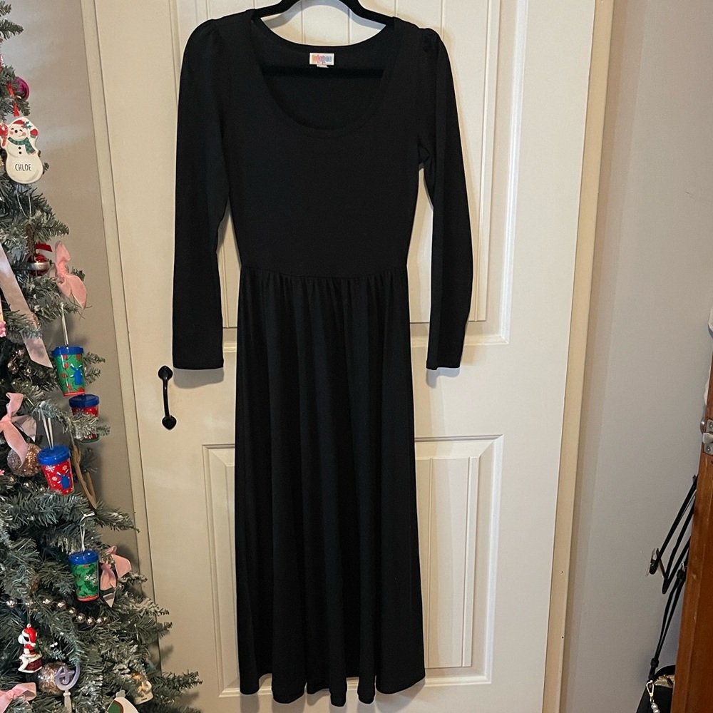 LuLaRoe Classic Black Long Sleeve Maxi Dress